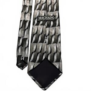 George Machado Black and Gray Men's Tie
